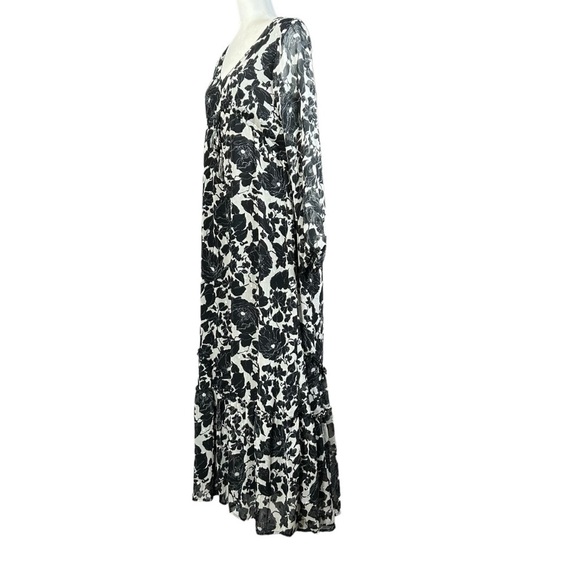 Lovestitch Versailles Morning Maxi Dress Med Tiered Boho Adjustable Tassels - Picture 5 of 14